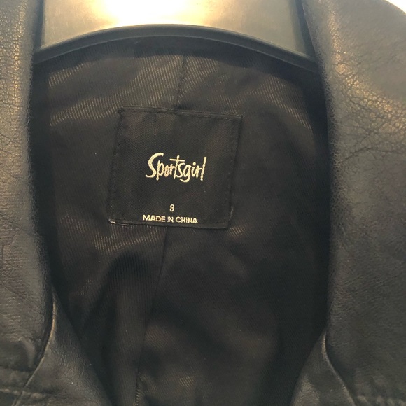 Sportsgirl Jackets & Coats Pleather Biker Jacket Poshmark